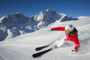 Skifahren im Skigebiet Corviglia