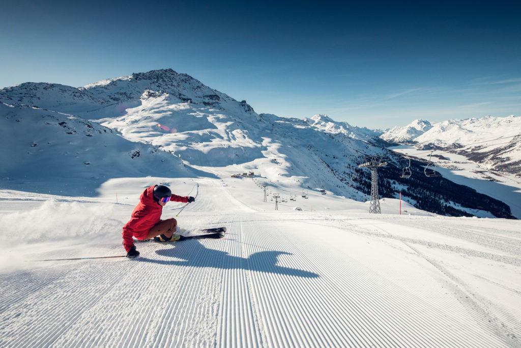 Skiing Corvatsch