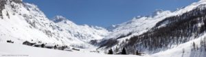 Panorama Val Fex im Winter