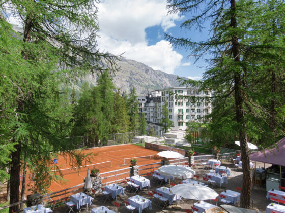 The terrace - Hotel Waldhaus Sils
